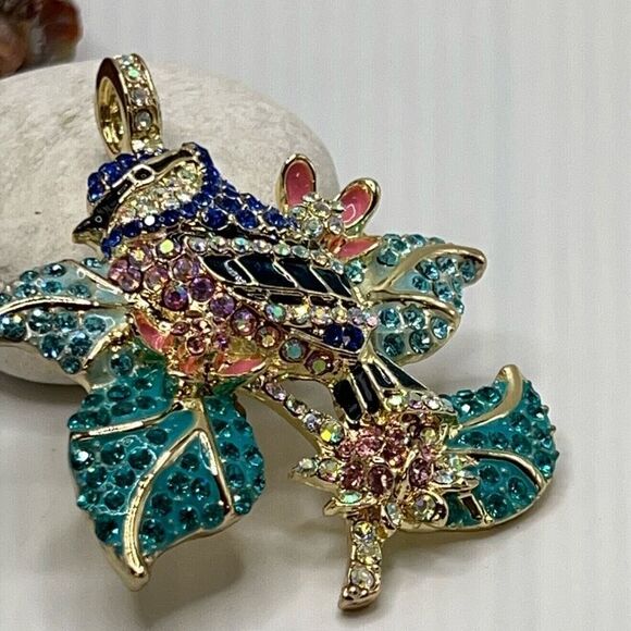 Kirks Folly BLUE SONG BIRD MAGNETIC ENHANCER Pendant - Picture 2 of 9